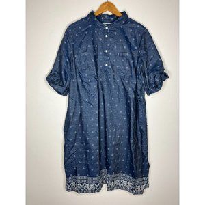 Karen Scott Women's 2XL Blue 1/2 Sleeve Dress